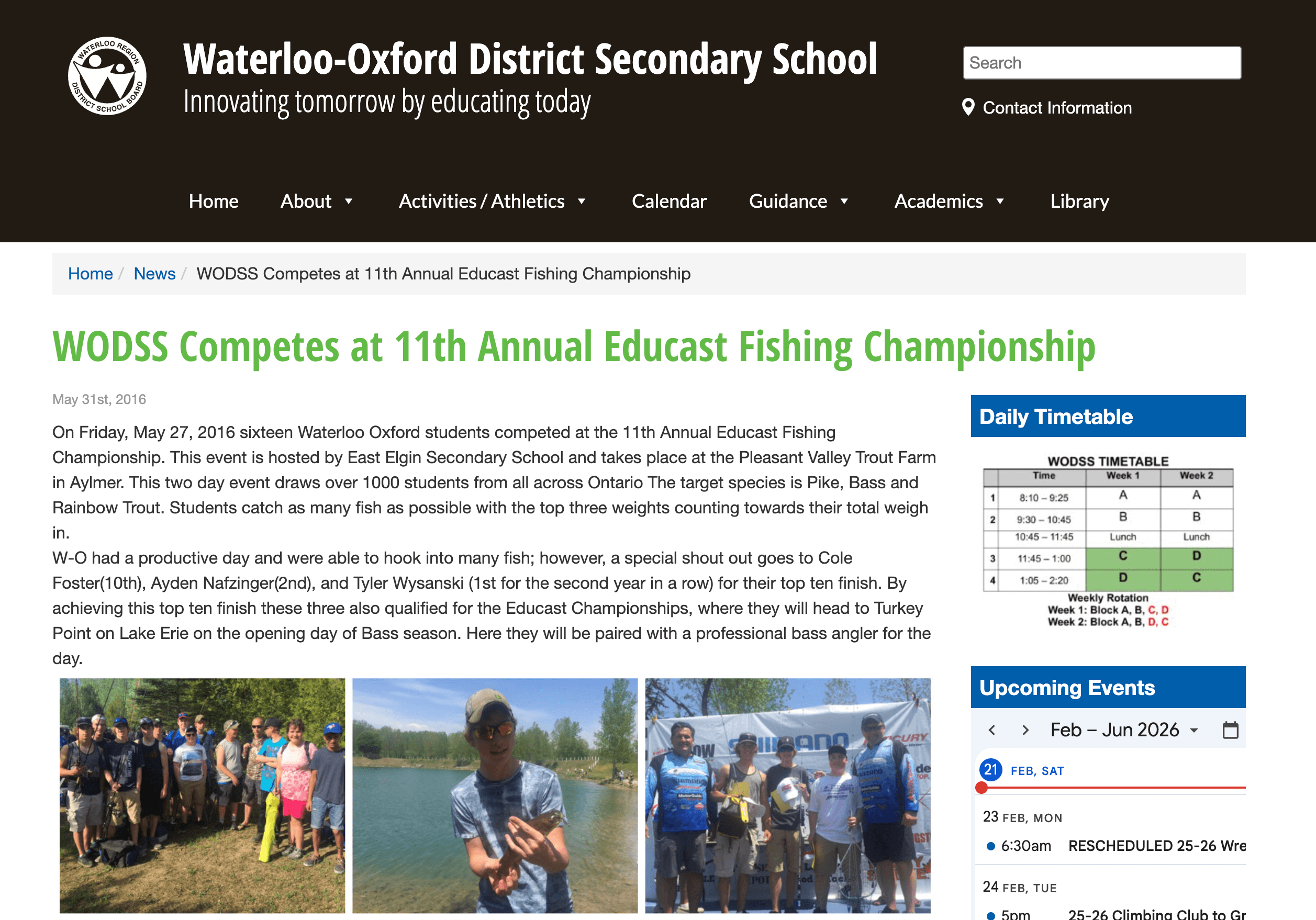 WODSS Competes at 11th Annual Educast