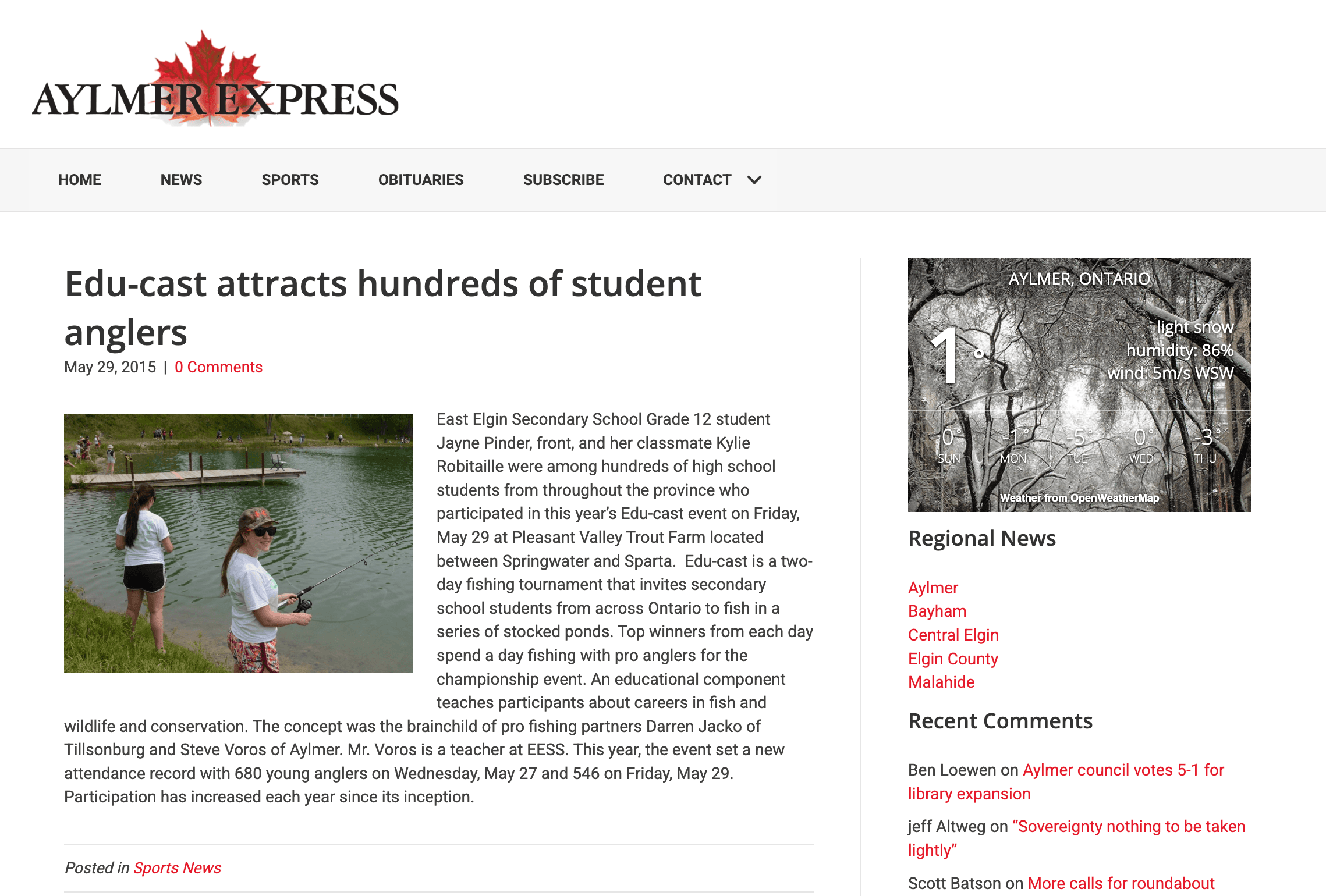 Edu-cast attracts hundreds of student anglers